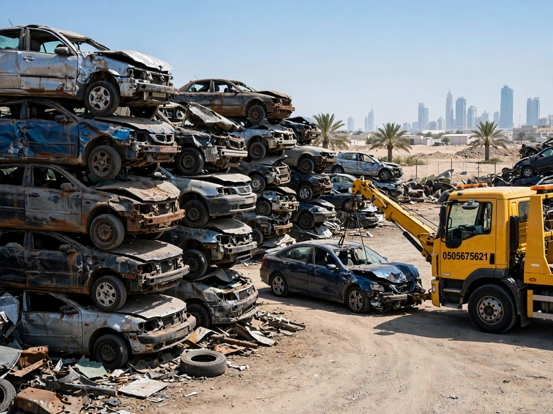 سيارات السكراب في أبوظبي مع ونش السحب
